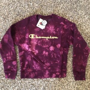 Champion Scrunch Dye Reverse Weave Sweatshirt